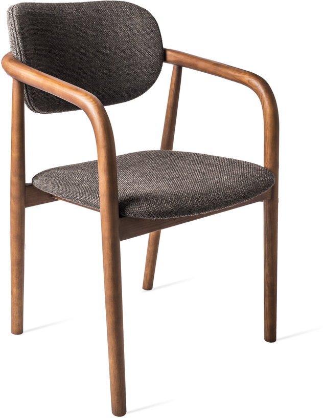 Chaise avec accoudoirs en frêne gris Henry - Pols Potten - The Cool Republic