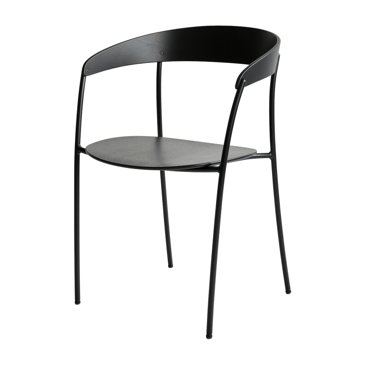 Chaise avec accoudoirs en frêne teinté Missing - New Works - The Cool Republic
