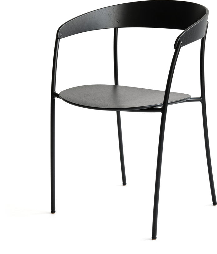 Chaise avec accoudoirs en frêne teinté Missing - New Works - The Cool Republic