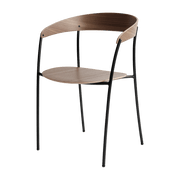 Missing walnut chair with arms - New Works - The Cool Republic