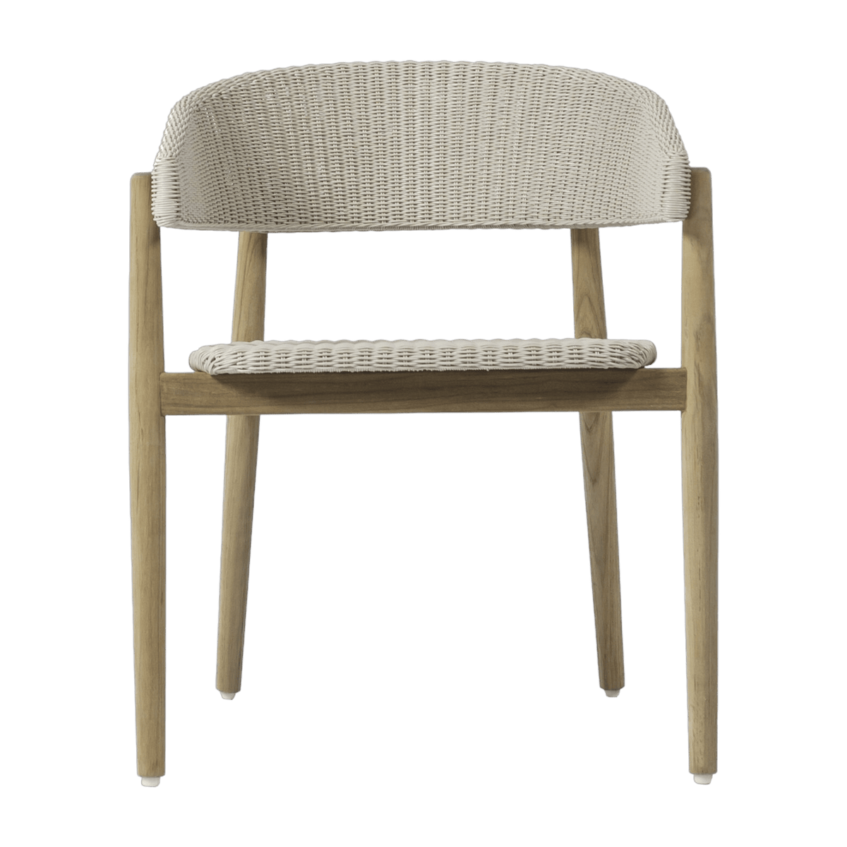 Chaise avec accoudoirs en osier crème 60 x 74 cm Mona - Vincent Sheppard - The Cool Republic