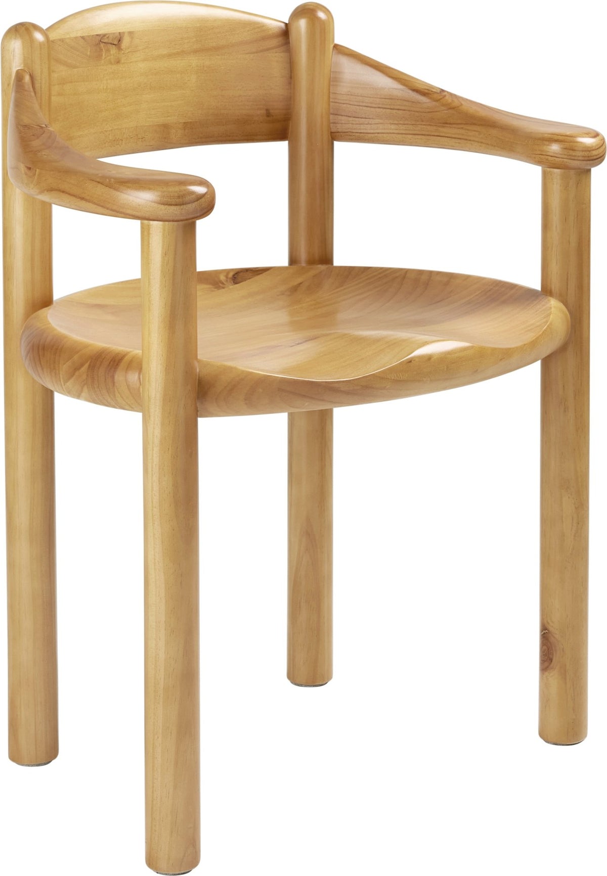 Chaise avec accoudoirs en pin Golden Daumiller - Gubi - The Cool Republic