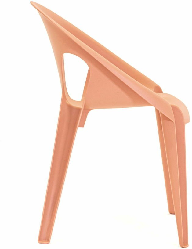 Chaise avec accoudoirs en polypropylène recyclé orange Bell - Magis - The Cool Republic