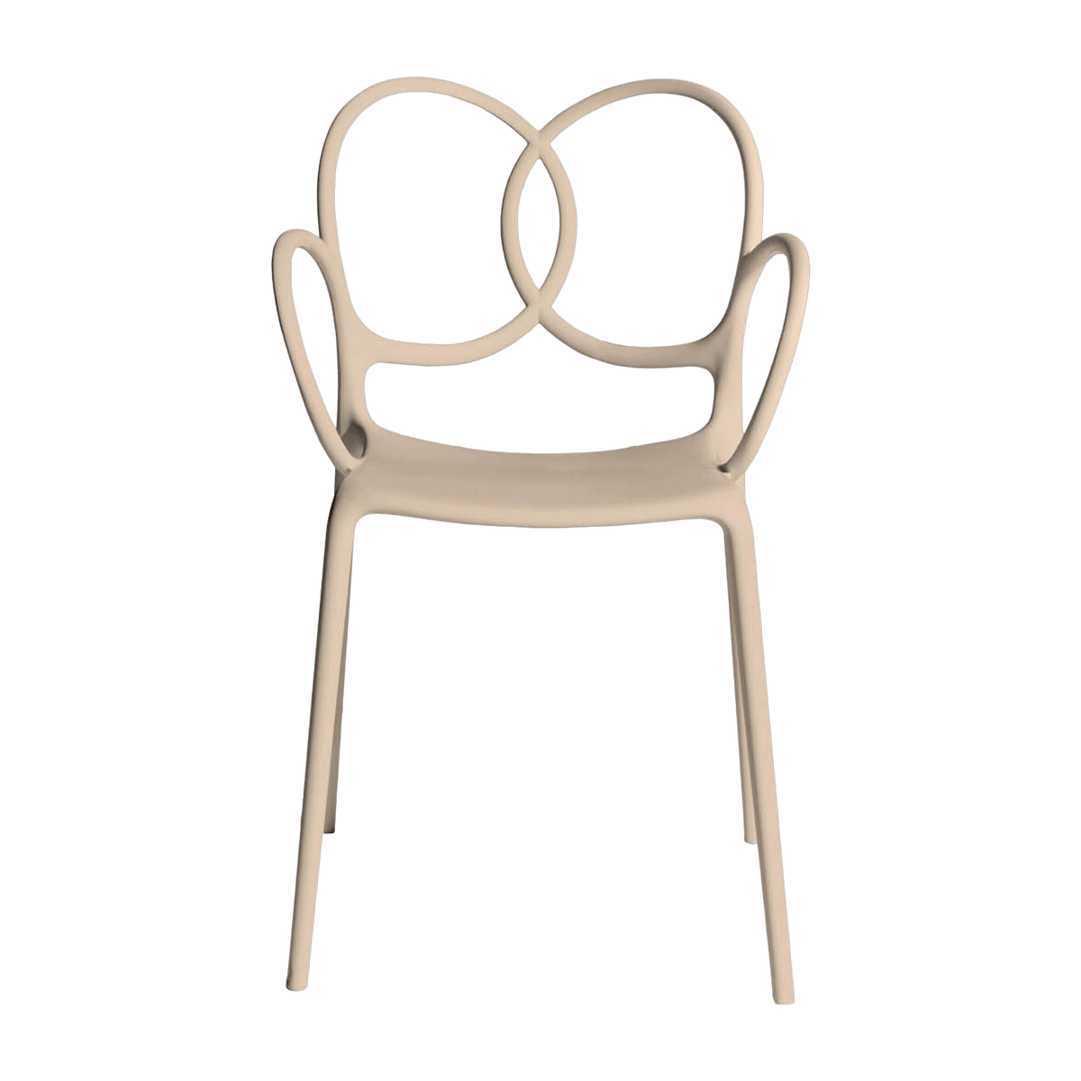 Chaise avec accoudoirs en polypropylène rose Sissi - Driade - The Cool Republic