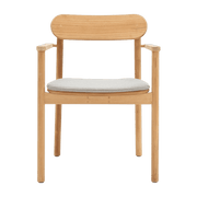 Chaise avec accoudoirs en teck 59 x 80 cm Freya - Vincent Sheppard - The Cool Republic