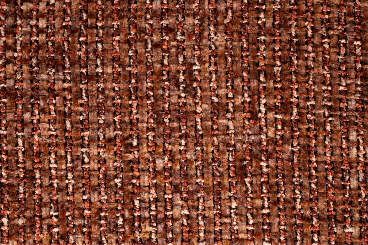 Chaise avec accoudoirs en tissu terracotta et métal marron 62x61x82cm Nolia - White Label Living — vue 12
