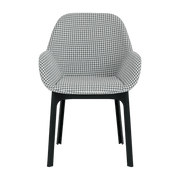 Chaise avec accoudoirs gris Clap - Kartell - The Cool Republic