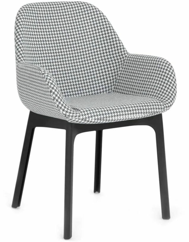 Chaise avec accoudoirs gris Clap - Kartell - The Cool Republic