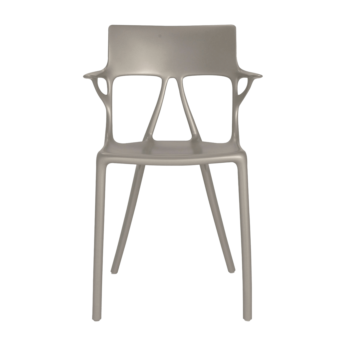 Chaise avec accoudoirs grise A.I - Kartell - The Cool Republic