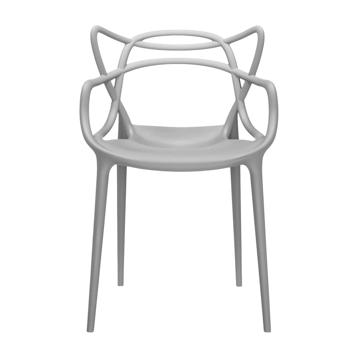 Chaise avec accoudoirs grise Masters - Kartell - The Cool Republic