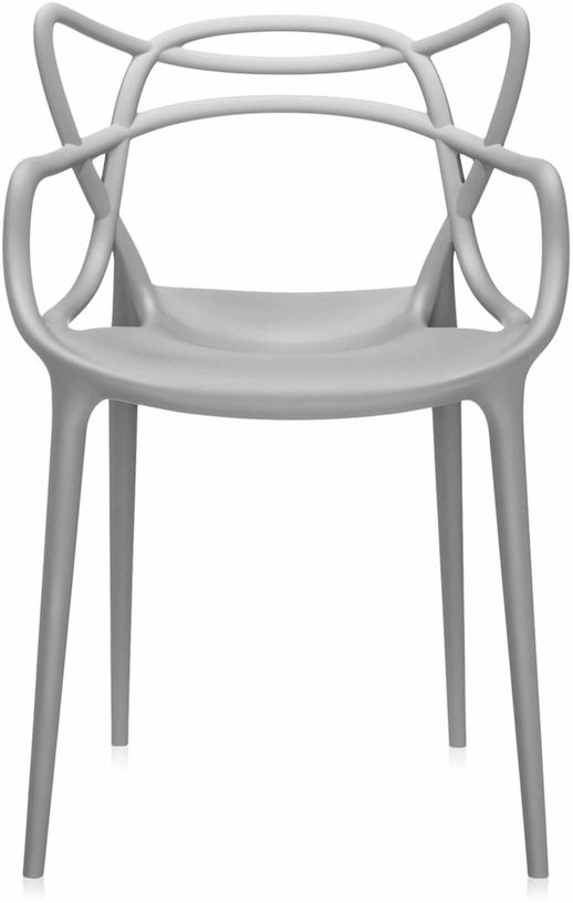 Chaise avec accoudoirs grise Masters - Kartell - The Cool Republic