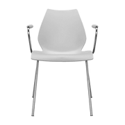 Chaise avec accoudoirs grise Maui - Kartell - The Cool Republic