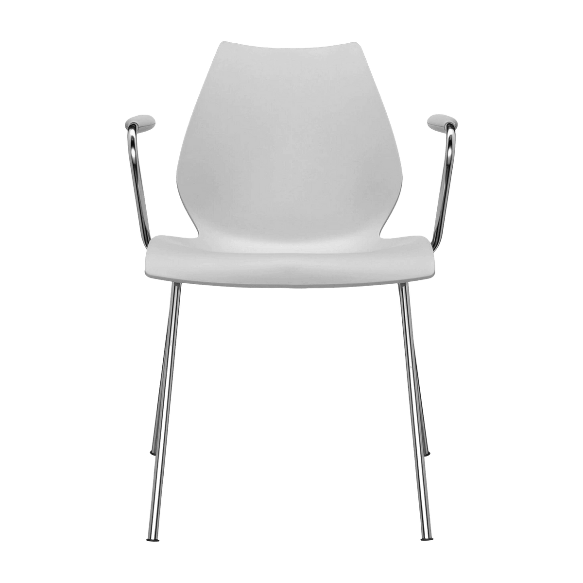 Chaise avec accoudoirs grise Maui - Kartell - The Cool Republic