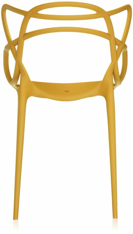 Chaise avec accoudoirs jaune Masters - Kartell - The Cool Republic