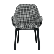 Chaise avec accoudoirs noir Clap - Kartell - The Cool Republic