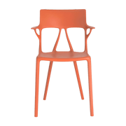Chaise avec accoudoirs orange A.I - Kartell - The Cool Republic