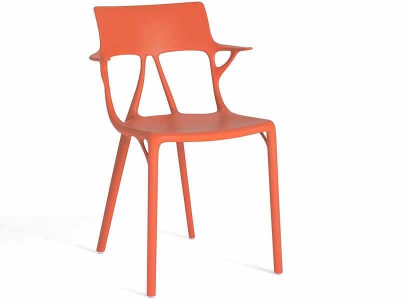 Chaise avec accoudoirs orange A.I - Kartell - The Cool Republic