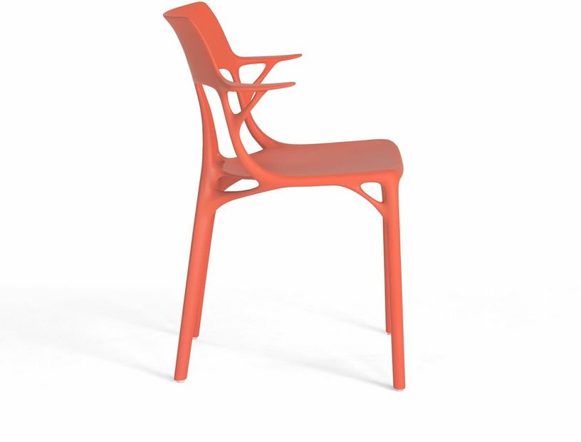 Chaise avec accoudoirs orange A.I - Kartell - The Cool Republic