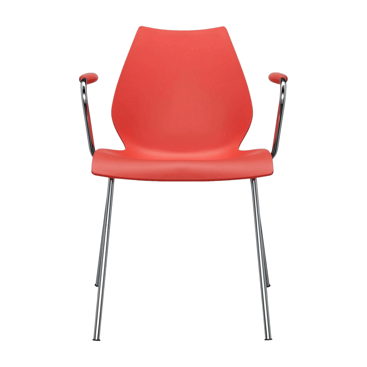 Chaise avec accoudoirs rouge Maui - Kartell - The Cool Republic