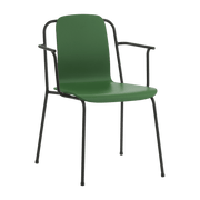 Chaise avec accoudoirs vert structure noire Studio vert - Normann Copenhagen - The Cool Republic