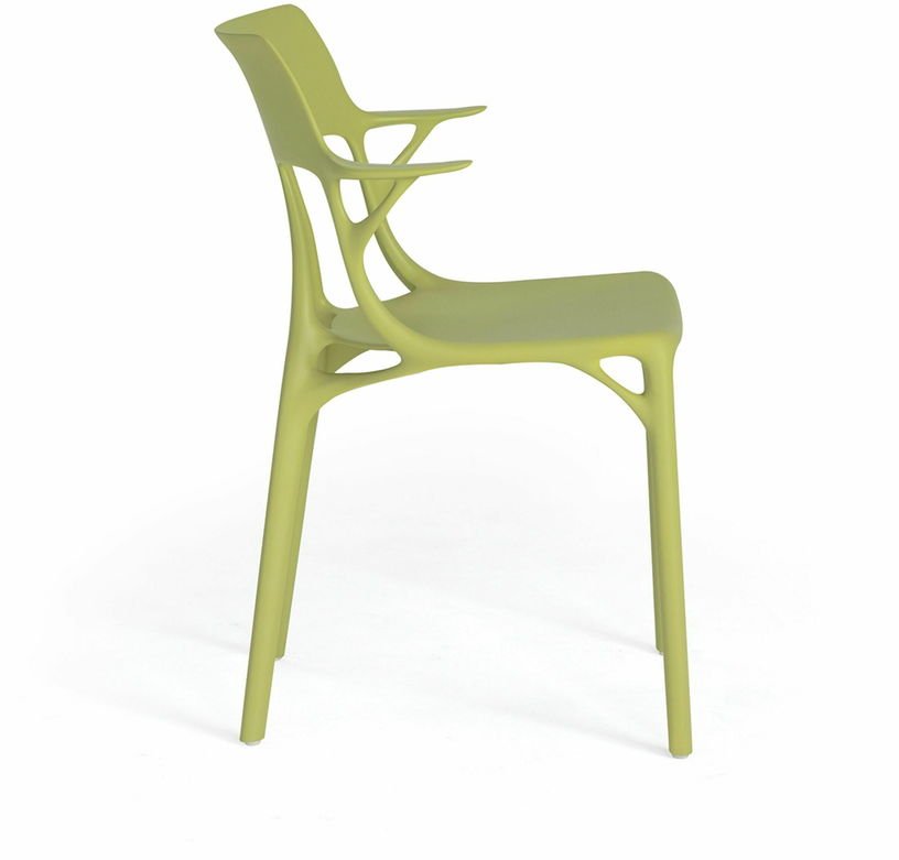 Chaise avec accoudoirs verte A.I - Kartell - The Cool Republic