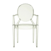 Chaise avec accoudoirs verte Louis Ghost - Kartell - The Cool Republic
