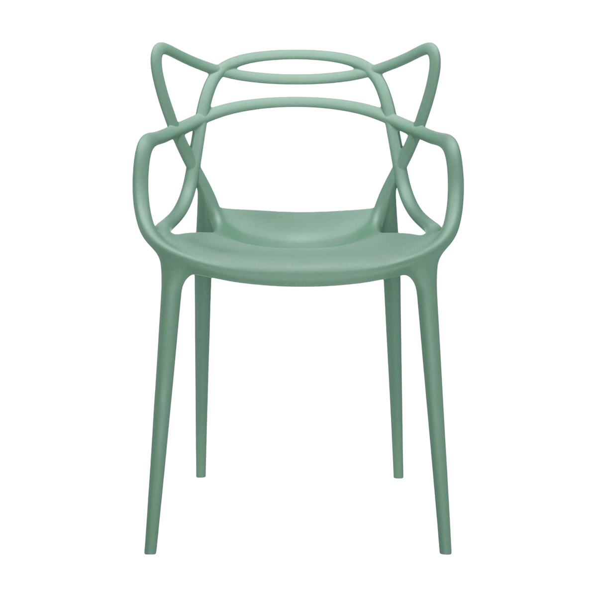 Chaise avec accoudoirs verte Masters - Kartell - The Cool Republic