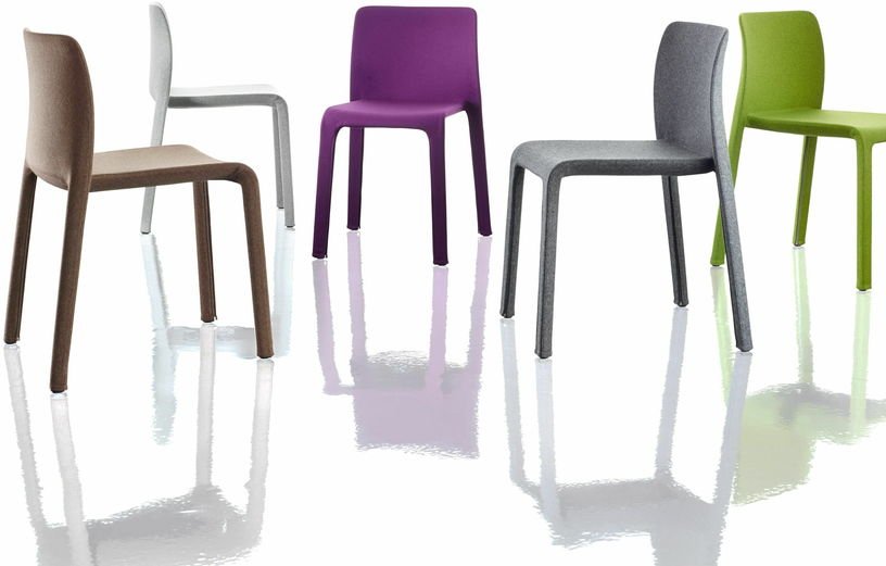 Chaise avec housse en tissu violet First Dressed - Magis - The Cool Republic