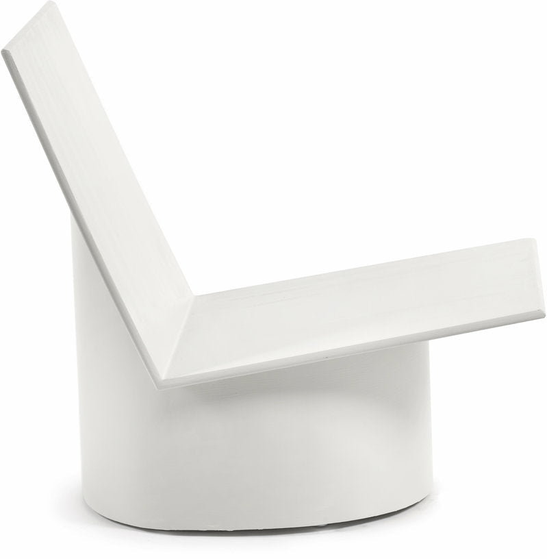 Chaise basse en acier blanche Valérie - Serax - The Cool Republic