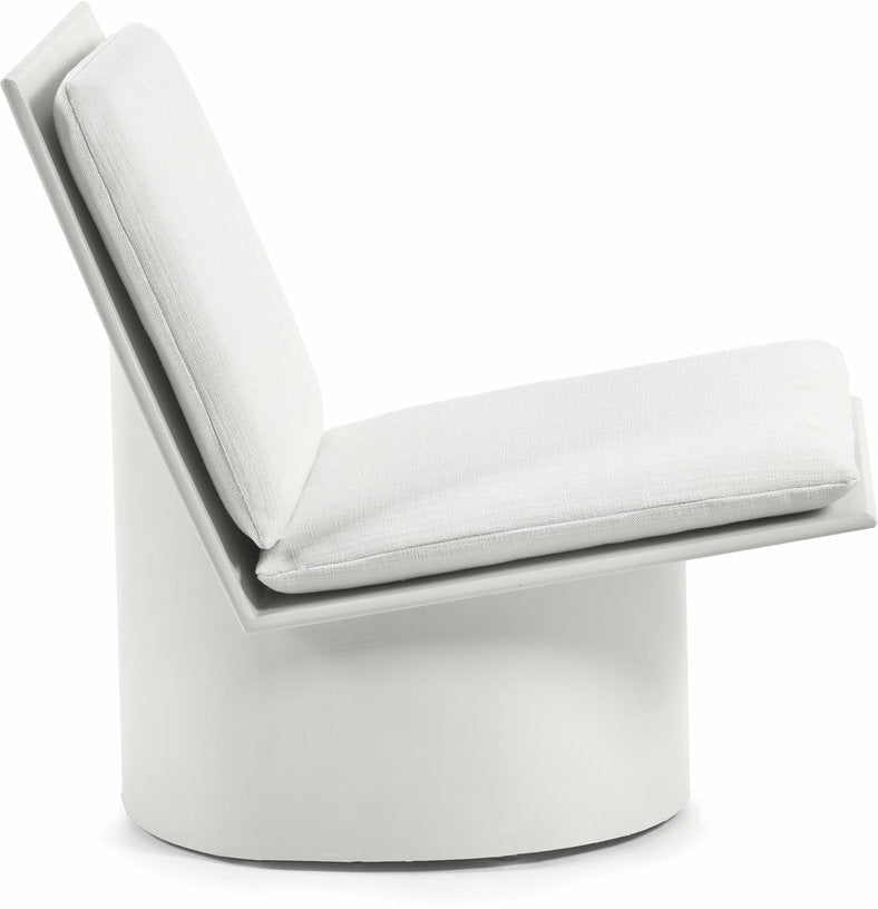 Chaise basse en acier blanche Valérie - Serax - The Cool Republic