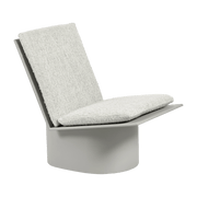 Chaise basse en acier gris clair Valérie - Serax - The Cool Republic