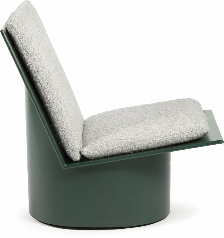 Chaise basse en acier verte Valérie - Serax - The Cool Republic