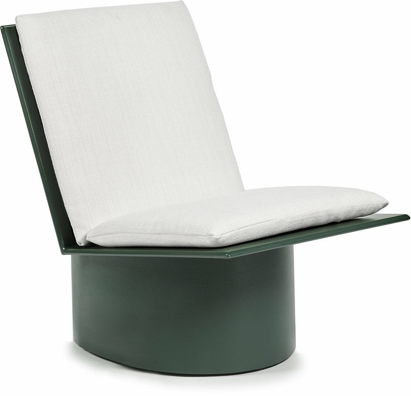 Chaise basse en acier verte Valérie - Serax - The Cool Republic