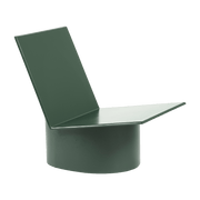 Chaise basse en acier verte Valérie - Serax - The Cool Republic