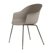 Chaise beige en laiton vieilli Bat - Gubi - The Cool Republic