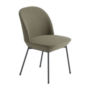 Chaise beige et pieds noir anthracite Oslo - Muuto - The Cool Republic