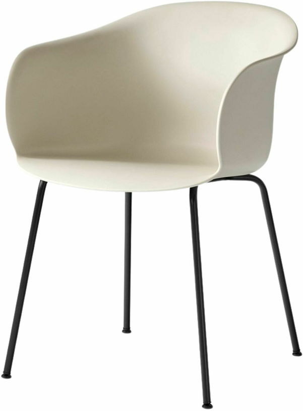 Chaise beige piétement noir JH28 Elefy - &tradition - The Cool Republic