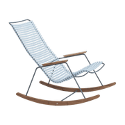 Chaise berçante en métal et plastique bleu clair CLICK - Houe - The Cool Republic