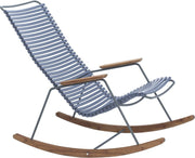 Chaise berçante en métal et plastique bleu CLICK - Houe - The Cool Republic
