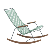 Chaise berçante en métal et plastique vert CLICK - Houe - The Cool Republic
