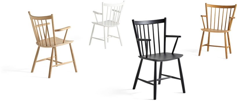 Chaise blanche en bois de hêtre avec accoudoirs - HAY - The Cool Republic