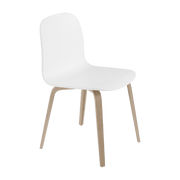Chaise blanche et chêne naturel Visu - Muuto - The Cool Republic