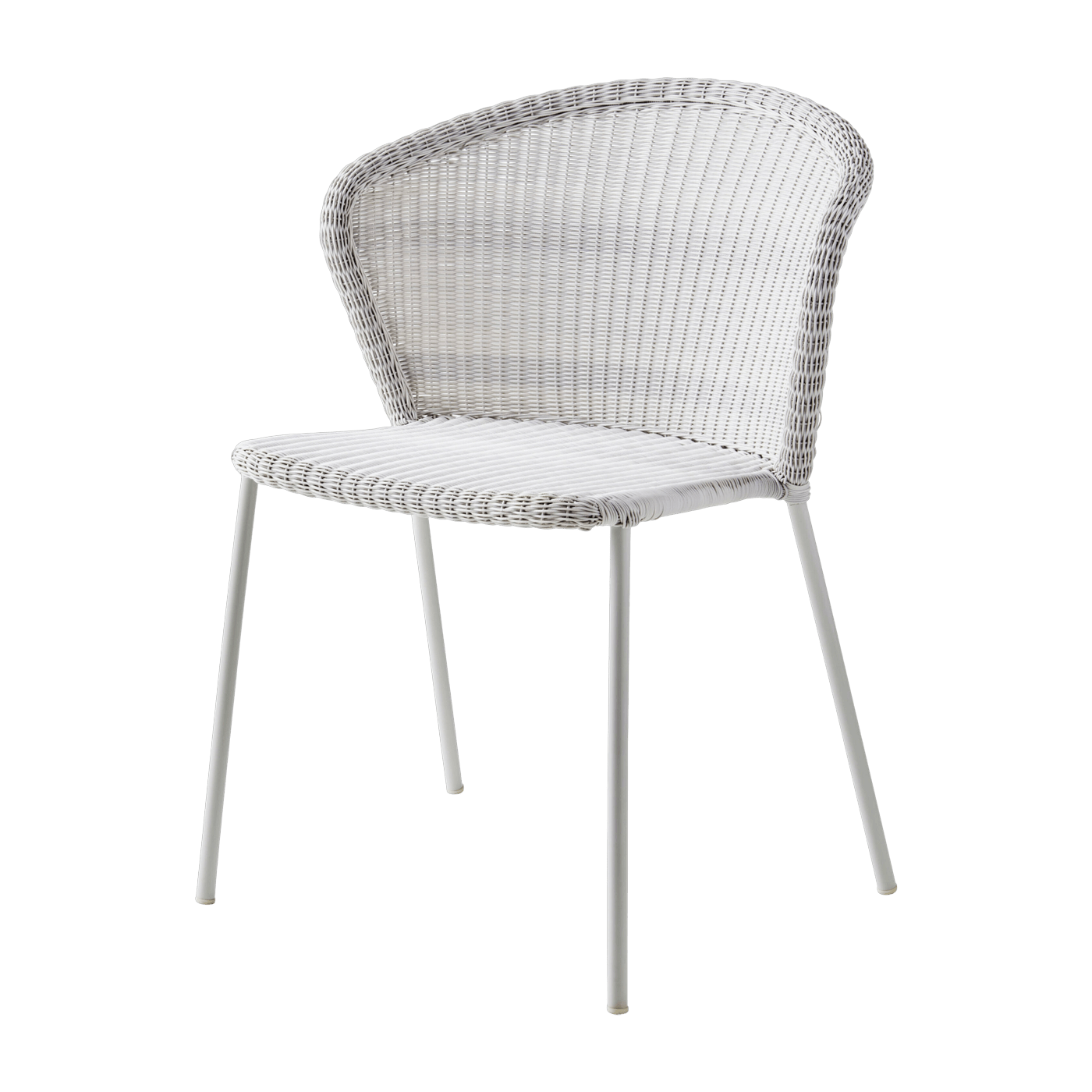 Chaise blanche Lean - Cane-Line - The Cool Republic