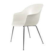 Black chrome white chair Bat - Gubi - The Cool Republic