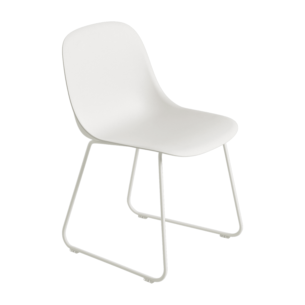 Chaise blanche piétement traîneau Fiber - Muuto - The Cool Republic