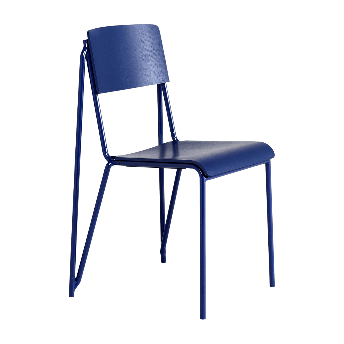 Chaise bleue marine en acier Petit Standard - HAY - The Cool Republic