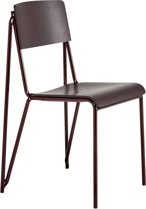 Chaise bordeaux en acier Petit Standard - HAY - The Cool Republic