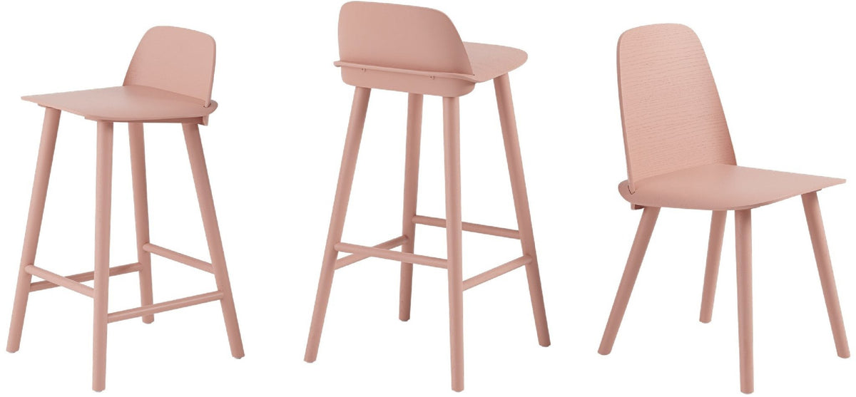Chaise de bar 75 cm gris Visu - Muuto - The Cool Republic