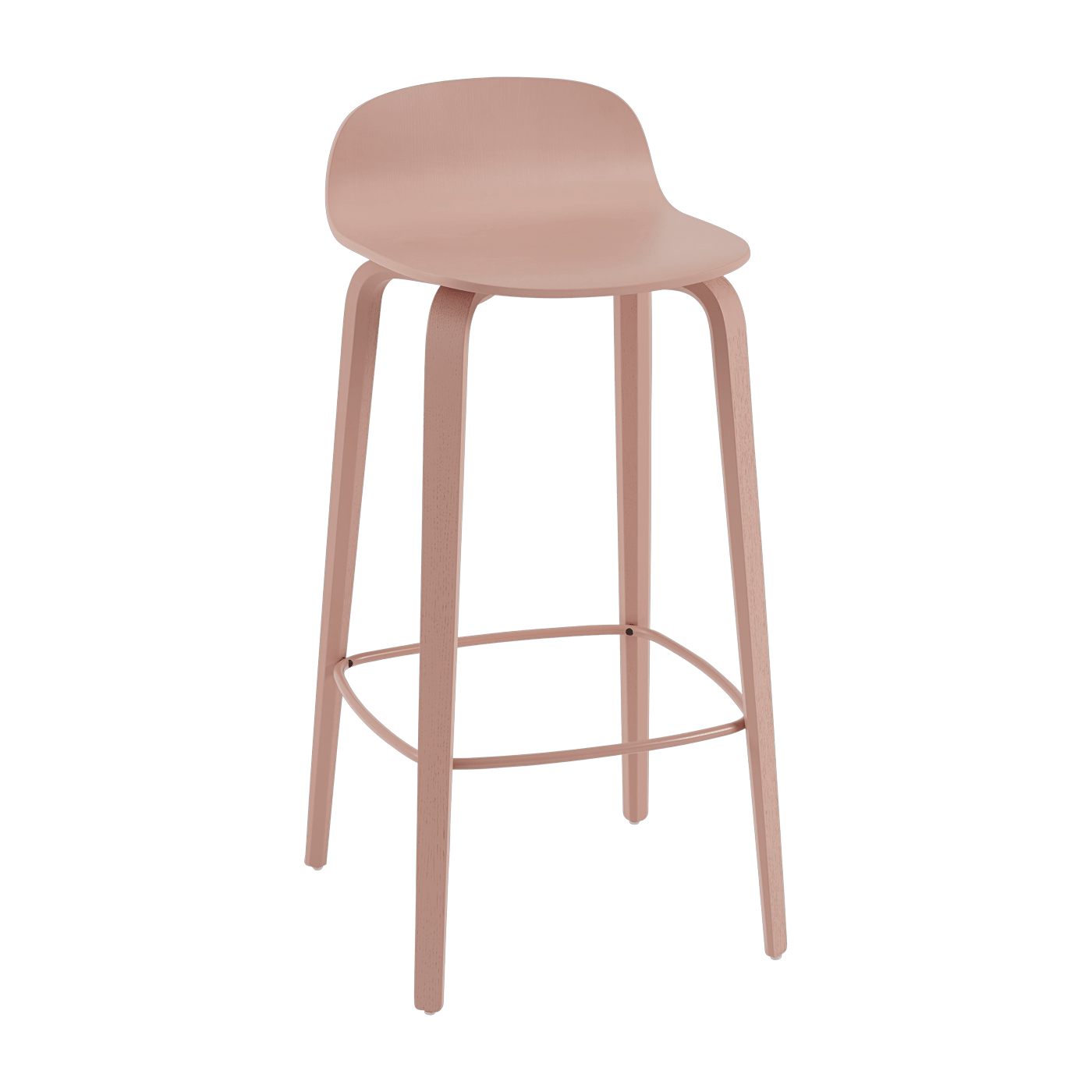 Chaise de bar 75 cm rose Visu - Muuto - The Cool Republic