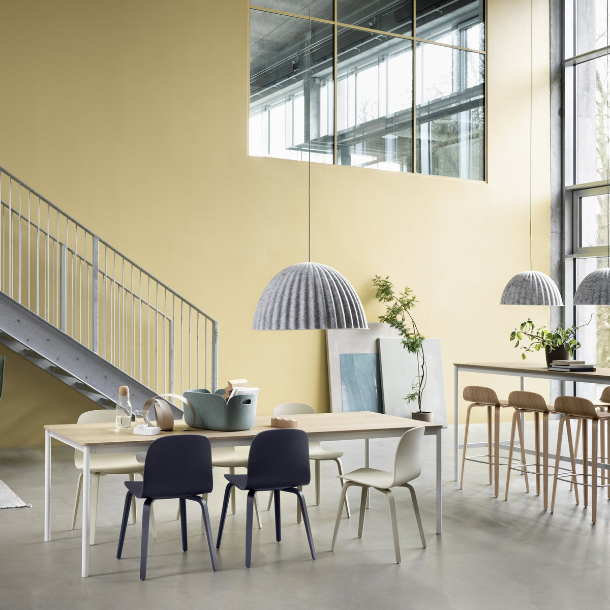 Chaise de bar 75 cm rose Visu - Muuto - The Cool Republic